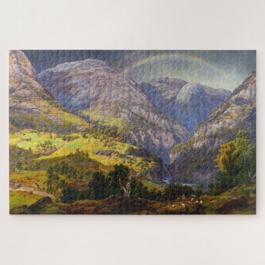 Puzzle Vue de Stalheim en Norvège (Horizontal)