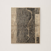 Puzzle Vue de Watertown le Massachusetts en 1879 (Vertical)
