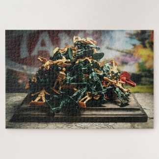 Puzzle Vue d'enfant sur la guerre des jouets