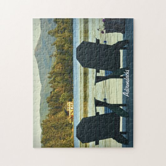 Puzzle Vue depuis les chaises Adirondack dans les Adirond (Vertical)