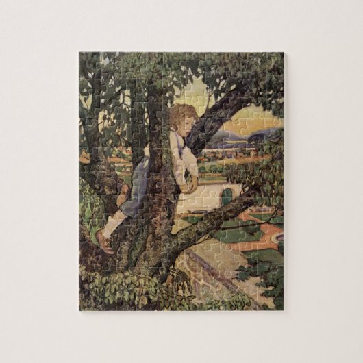 Puzzle Vue des arbres par Jessie Willcox Smith (Vertical)