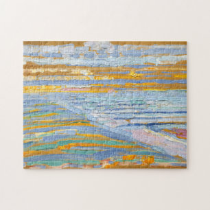 Puzzle Vue des dunes avec plage par Piet Mondrian