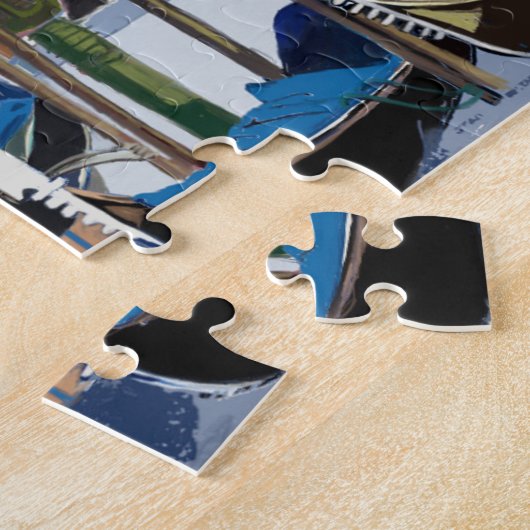 Puzzle Vue des gondoles enchaînées du Carré St Marks (Côté)