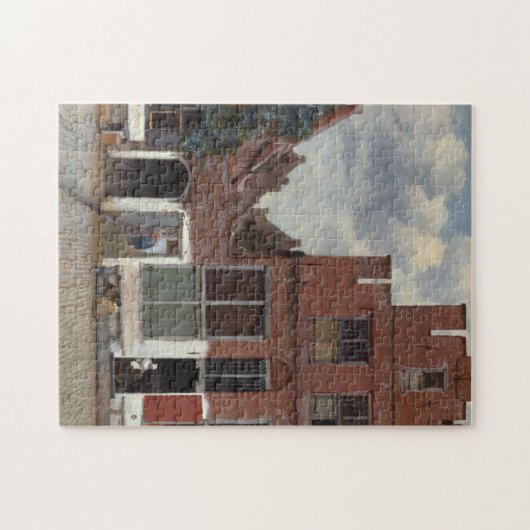 Puzzle Vue des maisons à Delft par Johannes Vermeer (Horizontal)