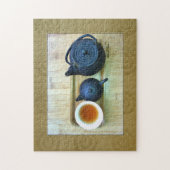 Puzzle Vue du dessus de la photo de réglage du thé (Vertical)