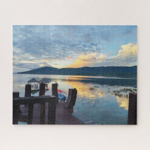 Puzzle Vue du lac depuis une terrasse