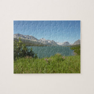 Puzzle Vue du lac Swiftcurrent au Glacier National Park