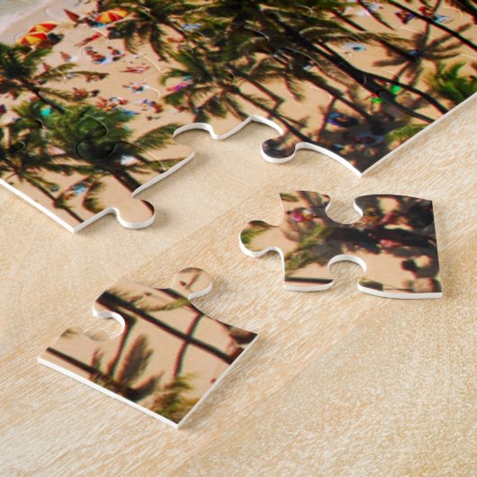 Puzzle Vue Élevée Sur La Plage De Waikiki, Honolulu 2 (Côté)