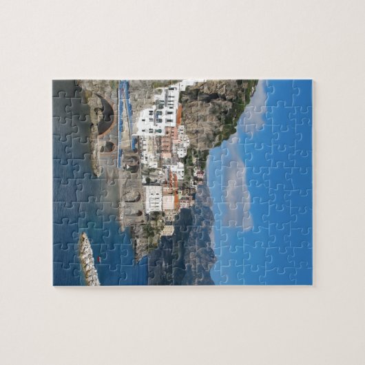 Puzzle Vue éloignée d'Atrani sur la côte d'Amalfi (Horizontal)