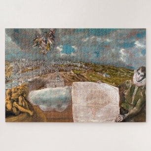 Puzzle Vue et plan de Tolède El Greco