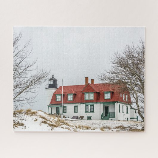Puzzle Vue hivernale de Point Betsie - 520 pièces (Horizontal)