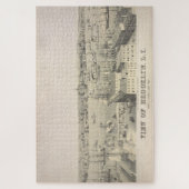 Puzzle Vue illustrative vintage de Brooklyn NY (1846) (Vertical)