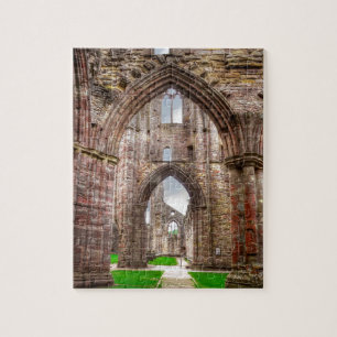 Puzzle Vue intérieure de l'ancienne abbaye de Tintern Pay