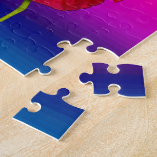 Puzzle Vue latérale de l'Hibiscus rouge