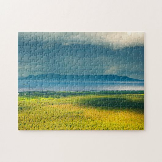 Puzzle Vue morose du géant endormi du lac Supérieur (Horizontal)