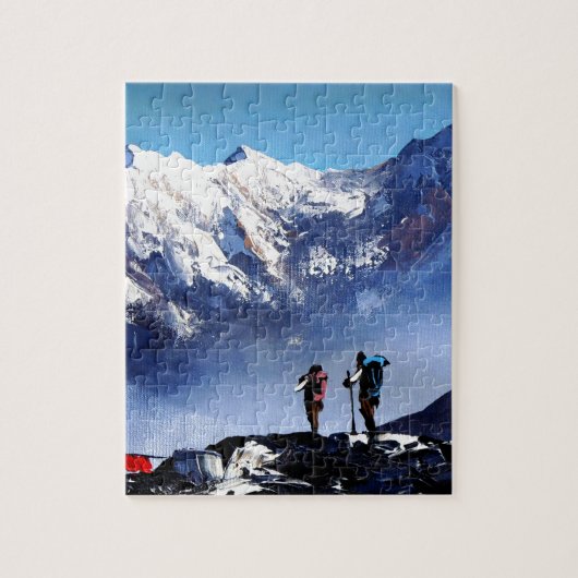 Puzzle Vue Panoramique De Ama Dablam Pic Everest Mountain (Vertical)