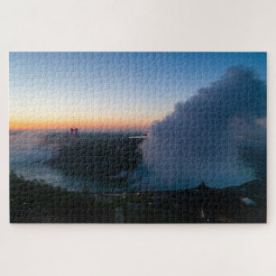 Puzzle Vue panoramique des chutes du Niagara à l'aube, Ca