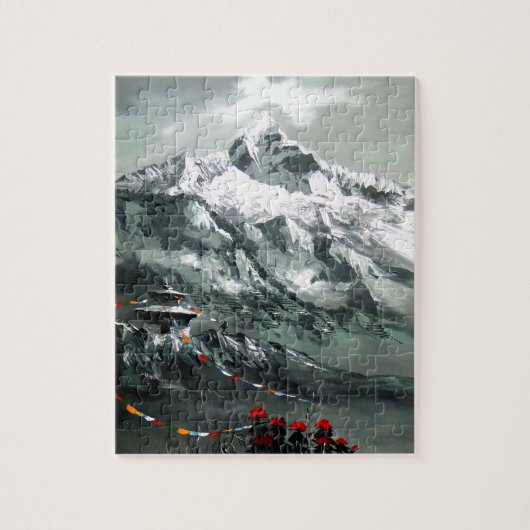 Puzzle Vue Panoramique Du Camp Everest Base (Vertical)