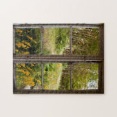 Puzzle Vue par la vieille fenêtre (Horizontal)