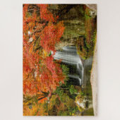Puzzle Vue Pittoresque Automne | Cascade et ruisseau (Vertical)