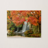 Puzzle Vue Pittoresque Automne | Cascade et ruisseau (Horizontal)