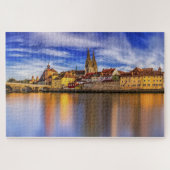 Puzzle Vue pittoresque du fleuve Regensburg (Horizontal)