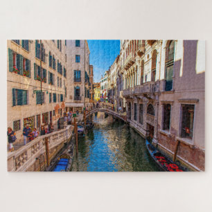 Puzzle Vue pittoresque d'un canal à Venise, Italie