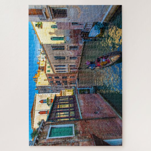 Puzzle Vue pittoresque d'un canal avec gondole, Venise, I (Vertical)
