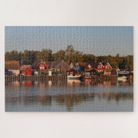 Puzzle Vue pittoresque sur Coastal Haven | Retraite balné (Horizontal)