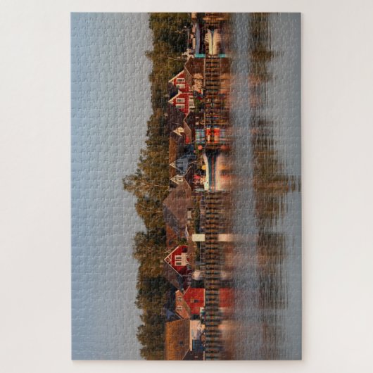 Puzzle Vue pittoresque sur Coastal Haven | Retraite balné (Vertical)