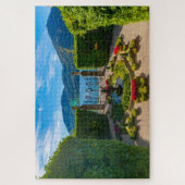 Puzzle Vue pittoresque sur le jardin dans Villa sur le la (Vertical)