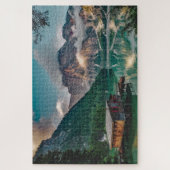 Puzzle Vue pittoresque sur le lac house alpine (Vertical)