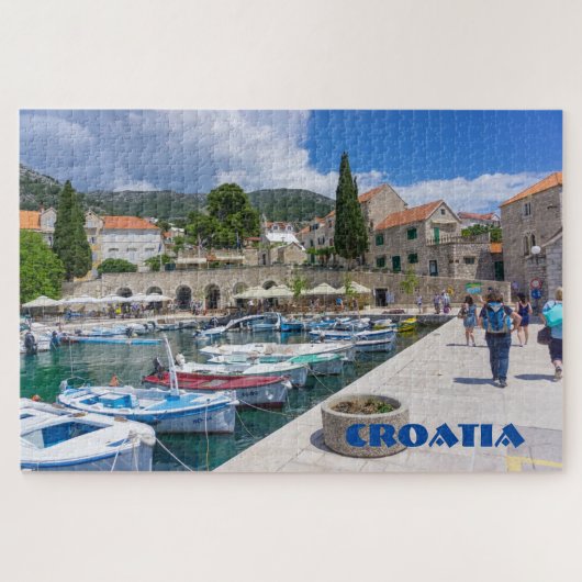 Puzzle Vue portuaire Pittoresque de Croatie (Horizontal)