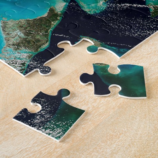 Puzzle Vue Satellite Sur La Floride. (Côté)