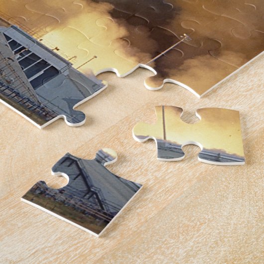 Puzzle Vue sol de la mission spatiale de la lune (Côté)