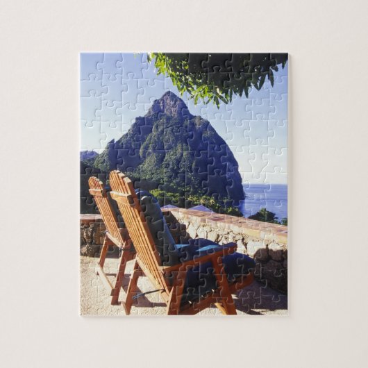 Puzzle Vue sur Gros Piton depuis la villa Stonefield Esta (Vertical)
