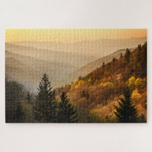 Puzzle Vue sur la vallée d'Oconaluftee   Caroline du Nord
