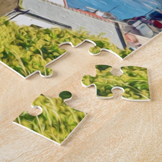 Puzzle Vue sur la ville et le port de Whitby (Côté)