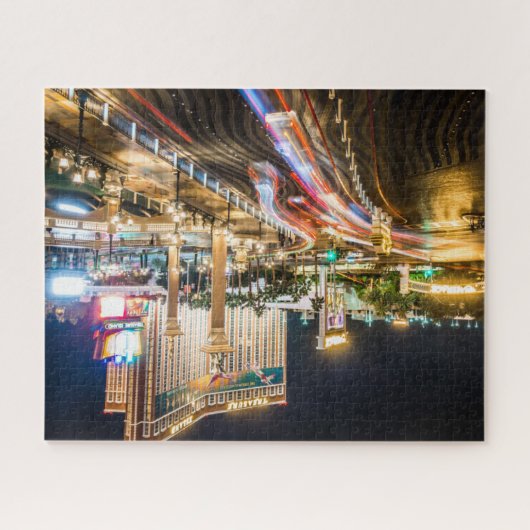 Puzzle Vue sur Las Vegas Nevada en soirée (Horizontal)