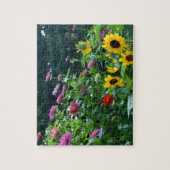 Puzzle Vue sur le jardin, beau jardin fleuri jardin (Vertical)