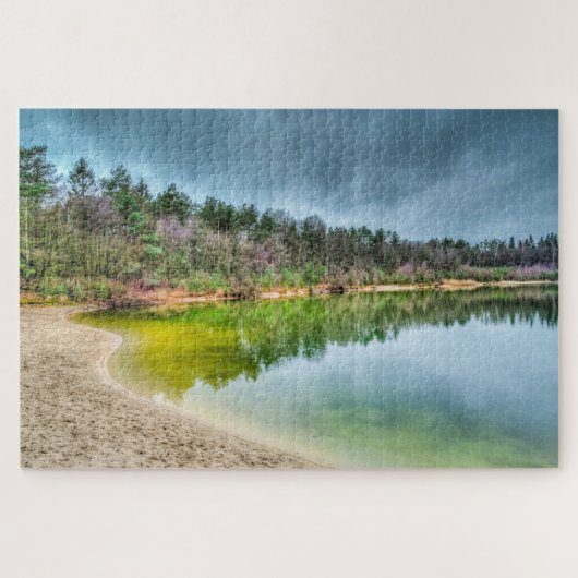 Puzzle Vue sur le lac Clear à l'automne (Horizontal)