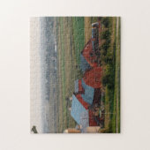 Puzzle Vue sur le paysage des Granges rouges dans le Midw (Vertical)