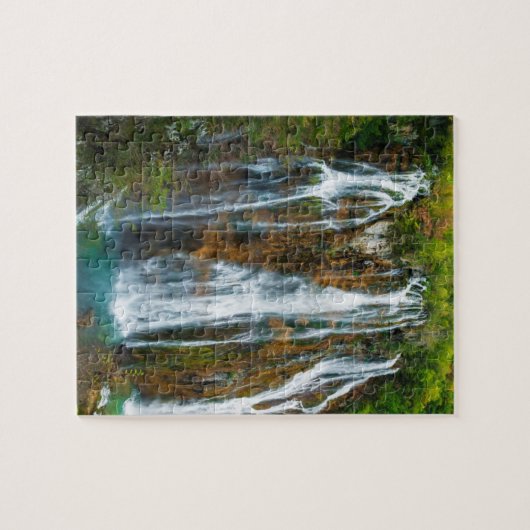 Puzzle Vue sur les chutes d'eau, Croatie (Horizontal)