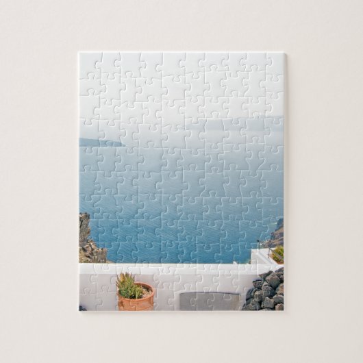 Puzzle Vue sur l'île de Santorin (Vertical)