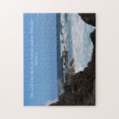 Puzzle Vue sur l'océan avec écriture (Vertical)