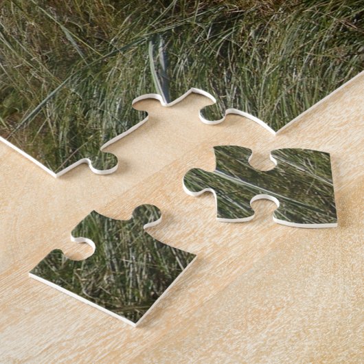 Puzzle Vue sur mer gazon et sentier (Côté)