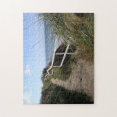 Puzzle Vue sur mer gazon et sentier (Vertical)