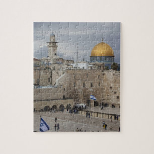 Puzzle Vue sur Western Wall Plaza, en fin d'après-midi