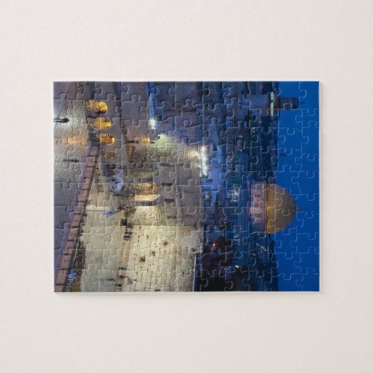 Puzzle Vue sur Western Wall Plaza, en fin de soirée (Horizontal)