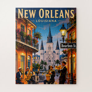 Puzzle 🎷 Vues des rues du Quartier français de La Nouvel